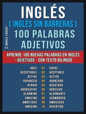cover image of Inglés ( Inglés sin Barreras ) 100 Palabras--Adjetivos